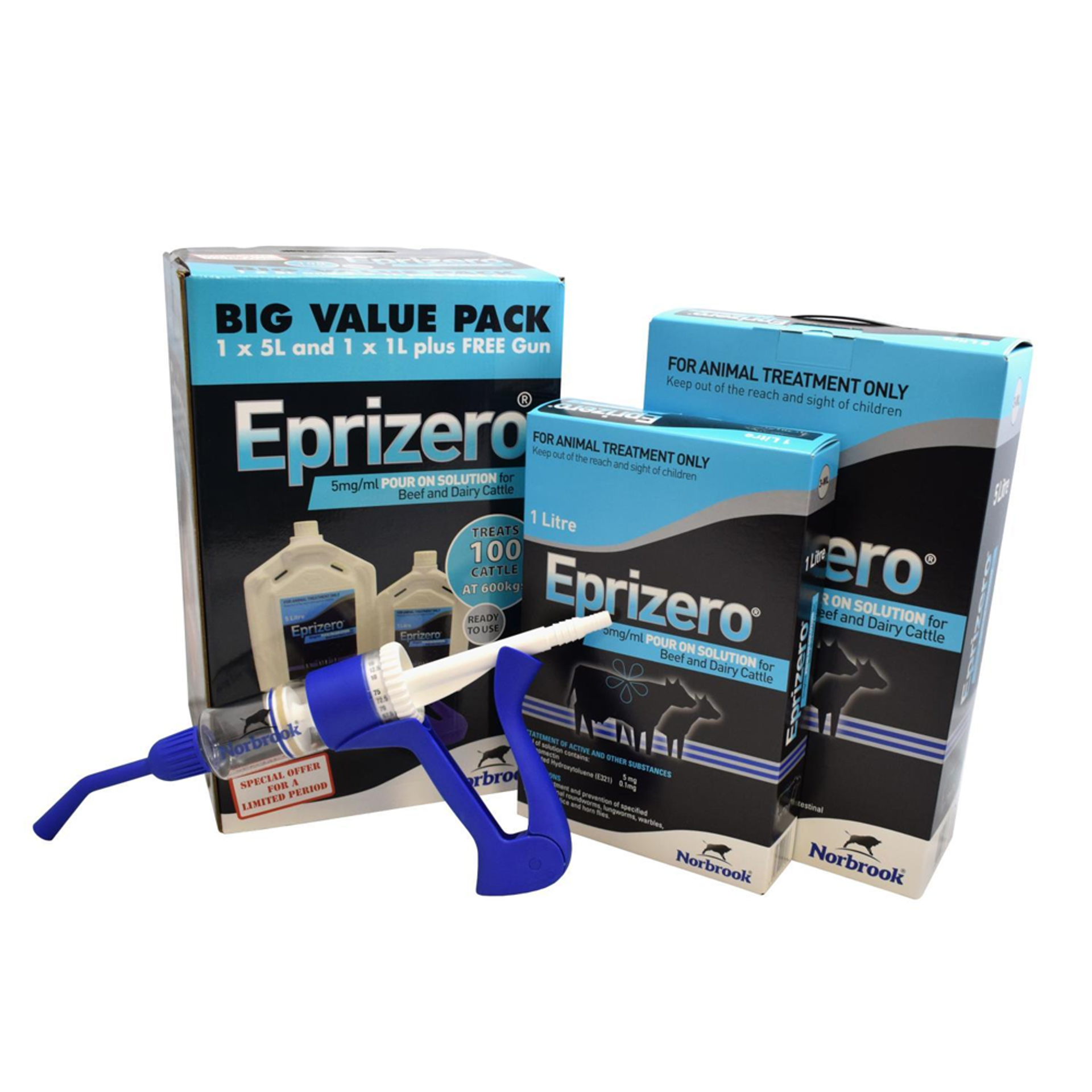 Eprizero Pour On Cattle Wormer Norbrook